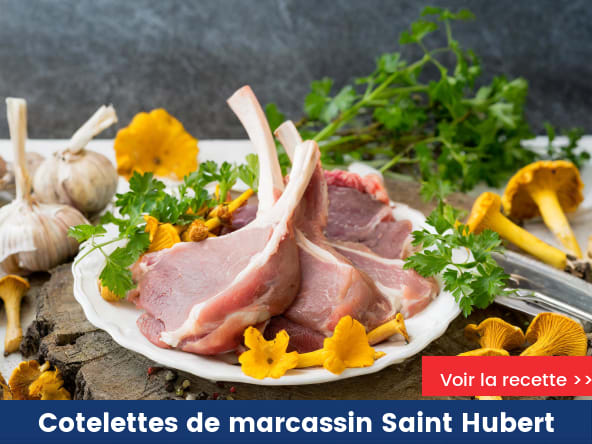 Cotelettes de marcassin Saint Hubert